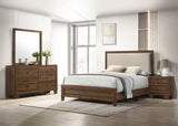 Crown Mark Mille Cherry Brown Upholstered Youth Bedroom Set - Photo 3 | Olivia Furniture Houston