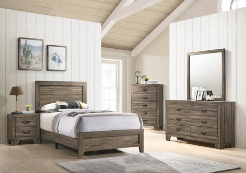 Crown Mark Millie Brownish Gray Panel Youth Bedroom Set - Photo 1 | Olivia Furniture Houston