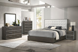 Crown Mark Sharpe Brown Upholstered Panel Youth Bedroom Set - Photo 1 | Olivia Furniture Houston