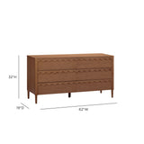 Oodle 62" 6-Drawer Dresser - Walnut