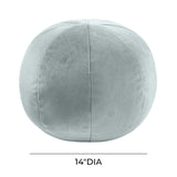 Boba Ball Throw Pillow (9"-14") - Sea Blue / Large