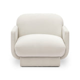 Azalea Performance Velvet Accent Chair - Cream