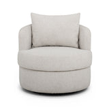 Silvi Performance Boucle Swivel Accent Chair - Off-White