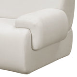 Zenith Contract-Grade Upcycled Fabric Corner Chair - Cream / RAF