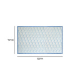 Dolce Natural Cotton Table Cloth - Baby Blue / 70" x 120"