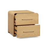 Marissa 22" Ash 2-Drawer Nightstand - Natural Ash