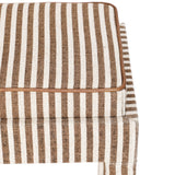 Kora Cotton Jute Contract-Grade Accent Stool - Brown