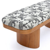 Ollie Upholstered Bench (48"-57") - Cream / 48"