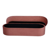 Andrea Performance Velvet Storage Bench (31"-50") - Salmon / 50"
