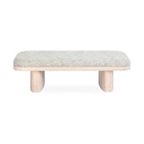 Ollie Upholstered Bench (48"-57") - Neutral Floral / 57"