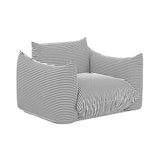 Saint Tropez Stuffed Indoor/Outdoor Armchair - Black