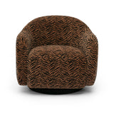 Salma Swivel Accent Chair - Animal Print