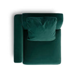 Perry Modular Corner Chair - Deep Green / RAF