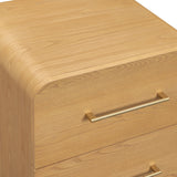 Marissa 22" Ash 2-Drawer Nightstand - Natural Ash