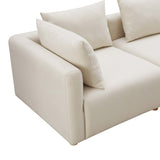 Hangover 81" Modular Loveseat - Off-White