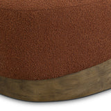 Domina Boucle Ottoman - Autumn Red