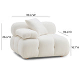 Calliope Performance Modular Corner Chair - Cream