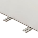 Zenith 5-Piece Contract-Grade Upcycled Fabric Modular L-Sectional - Cream