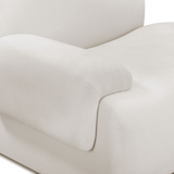 Zenith 116.5" Contract-Grade Upcycled Fabric Modular Sofa - Cream