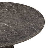 Cynthia Concrete Indoor/Outdoor Side Table - Dark Emperador Marble