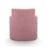 Passe Tasseled Velvet Swivel Accent Chair - Pink