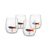Fishy Water Glass - Set of 4