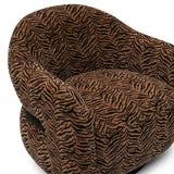 Salma Swivel Accent Chair - Animal Print