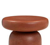 Lydia Concrete Indoor/Outdoor Side Table - Red