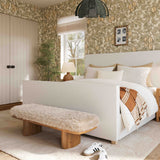 Ollie Upholstered Bench (48"-57") - Natural / 57"