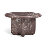 Juju 2-Piece Faux Marble Indoor/Outdoor Nesting Coffee Table Set - Red Levanto