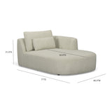 Noor 71" Modular Chaise - Wheat / RAF