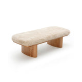 Ollie Upholstered Bench (48"-57") - Natural / 57"