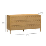 Oodle 62" 6-Drawer Dresser - Natural Ash