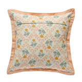 Dolce 20" Blush Pink Natural Cotton Throw Pillow - With Insert