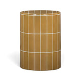Tatiana Round Concrete Indoor/Outdoor Side Table - Ochre