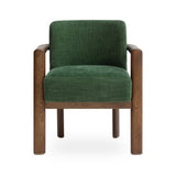 Irma Textured Performance Velvet Dining Chair - Forest Green