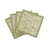 Dolce Natural Cotton Napkin - Set of 4 - Olive Green
