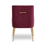 Beatrix Performance Velvet Dining Chair - Burgundy