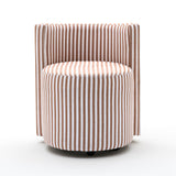 Alyssa Rolling Desk Chair - Brown