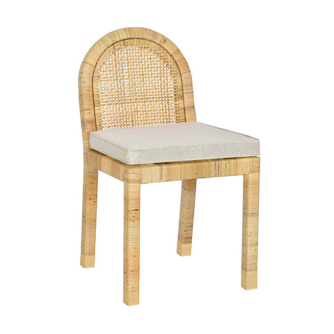 Amara Arched Rattan Dining Chair - Natural