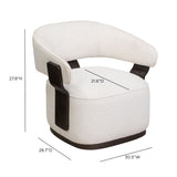 Madison Performance Swivel Accent Chair - Chalk