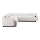 Travie 5-Piece Modular L-Sectional - White Sand