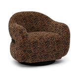 Salma Swivel Accent Chair - Animal Print