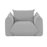 Saint Tropez Stuffed Indoor/Outdoor Armchair - Black