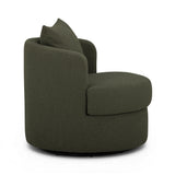 Silvi Performance Boucle Swivel Accent Chair - Kale Green