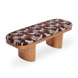 Ollie Upholstered Bench (48"-57") - Brown / 48"