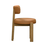 Odessa Performance Dining Chair - Saddle Brown / 31"