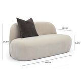 Carraway 59" Loveseat - Taupe