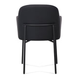 Sydney Performance Vegan Leather Armchair - Set of 2 - Black