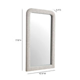 Heidi 43"X78" Upholstered Oversized Floor Mirror - Neutral Floral